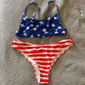 Patriotic Stars and Stripes Bikini